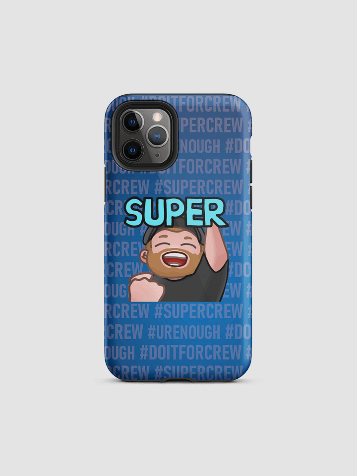 Super - blue with txt - Tough Case for iPhone® product image (1)