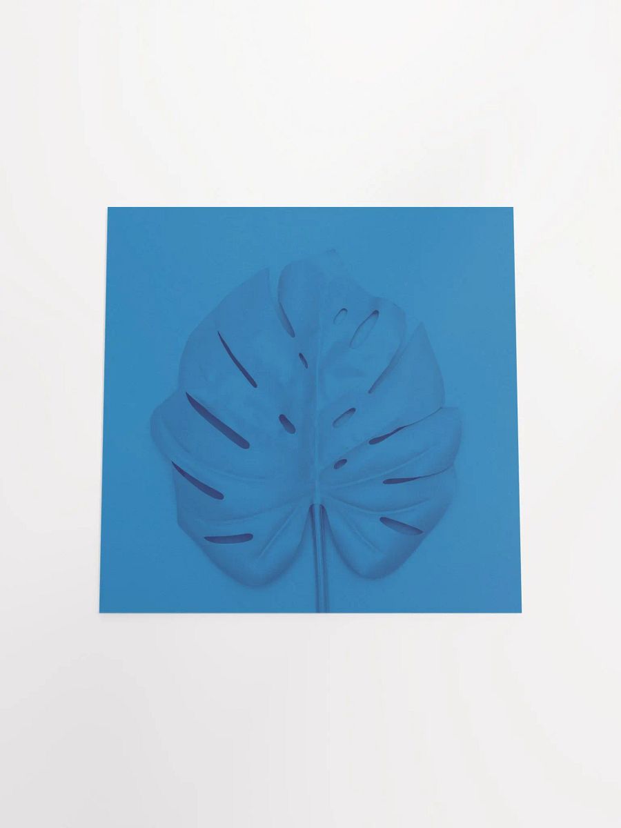 Monstera Blue Pop Art Leaf Print product image (19)