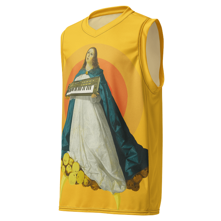 Immaculate conCZeption, Casio cz-101 classic synth Tribute Unisex Basketball Jersey product image (1)