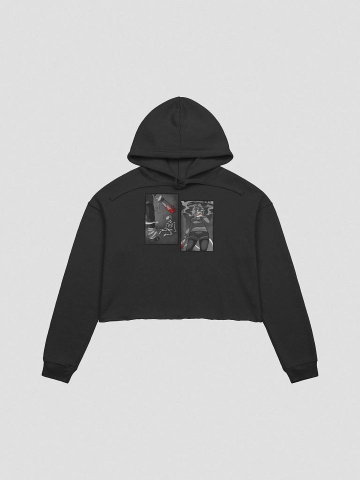 Sketchy's Scuffle | Manga Panel Crop Hoodie product image (2)