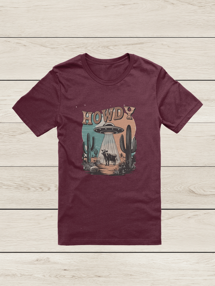 "Howdy-UFO" t-shirt! (dark background) product image (9)