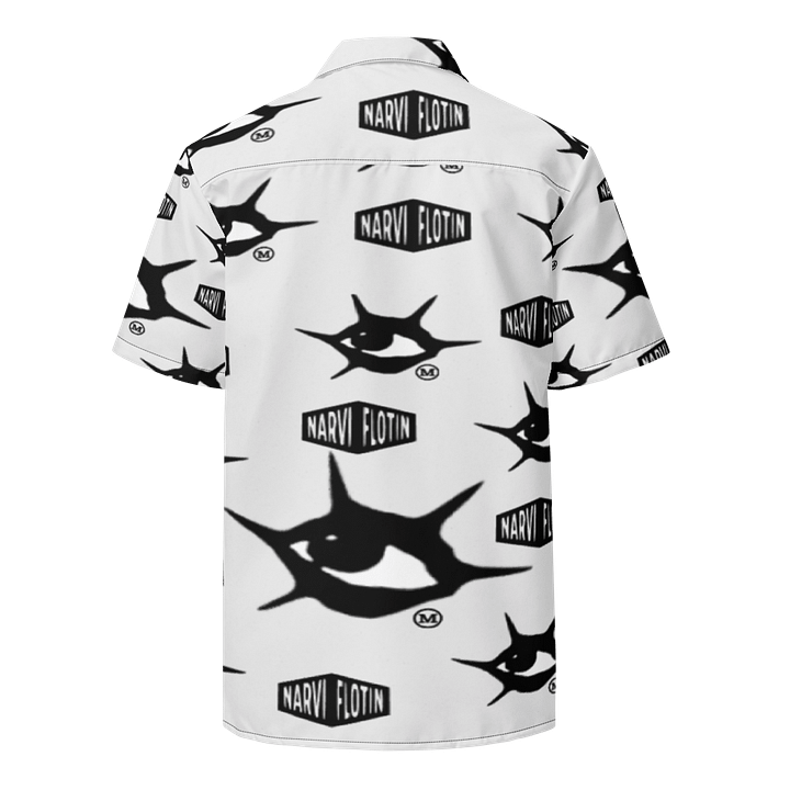 WANTED MEMORY®/NARVI FLOTIN® REPEATED LOGO BUTTON UP SHIRT product image (2)