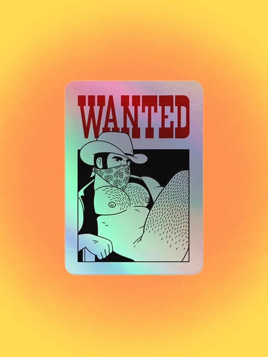 WANTED Holographic Sticker product image (1)
