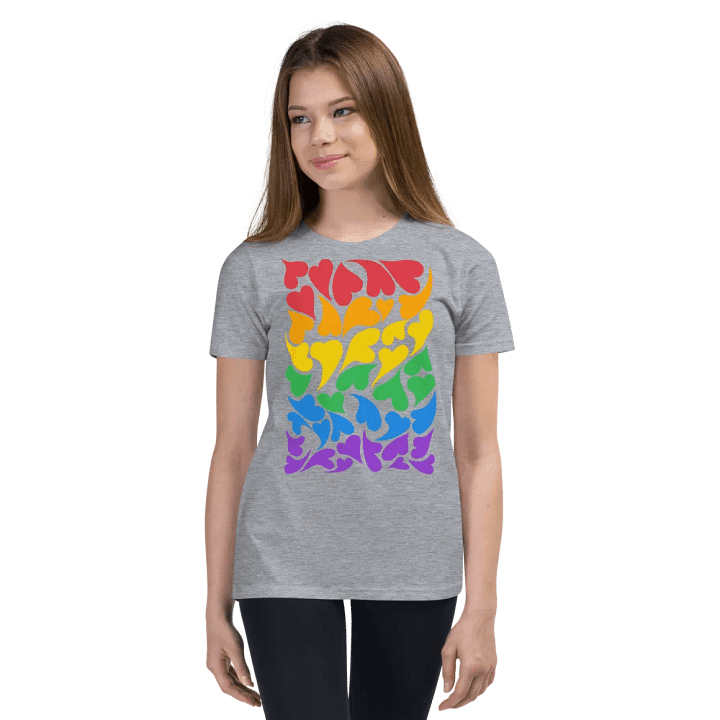 Nestled PRIDE Rainbow T-shirt (Youth) product image (2)