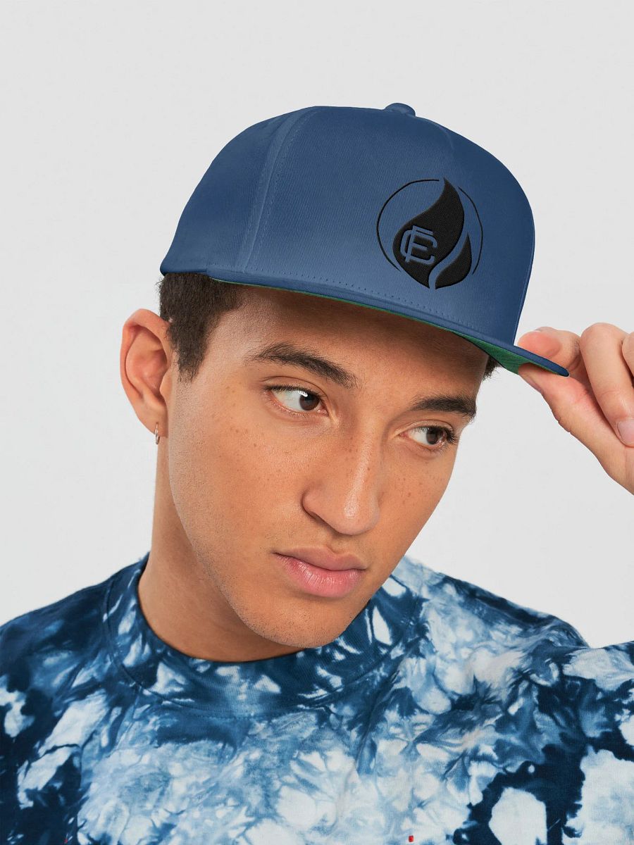Colitaly Symbol Flat Snapback Cap (Black Logo) product image (5)