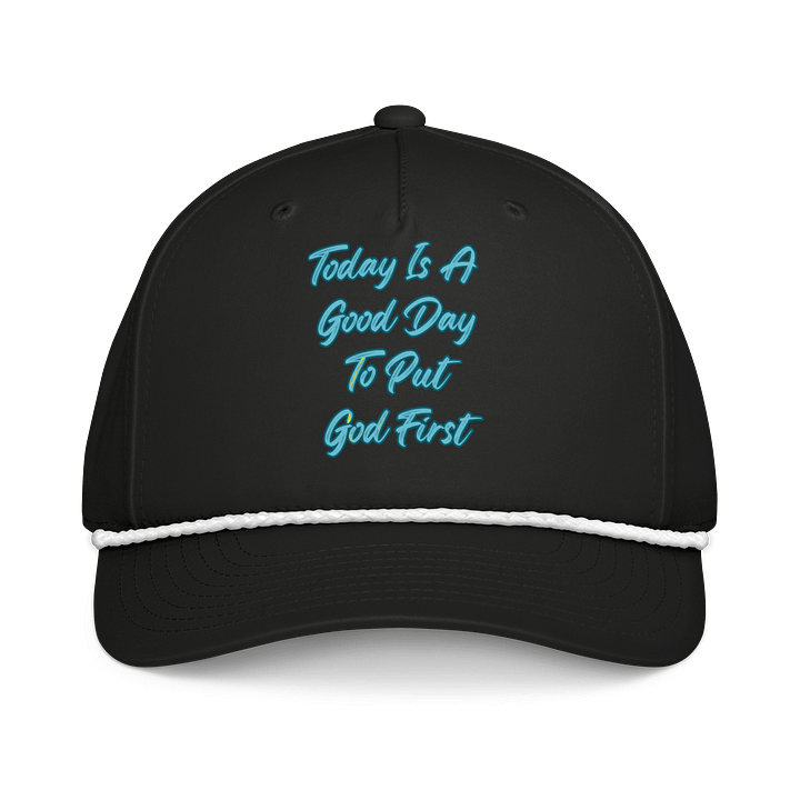 Faith-Inspired Retro Cap: 'Today Is A Good Day To Put God First' product image (1)