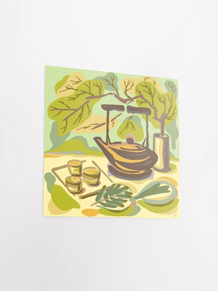 Vibrant Tea Time Illustration Poster - Coffee Shop No. 2 product image (3)