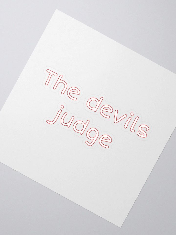 the devils judge red sticker product image (2)