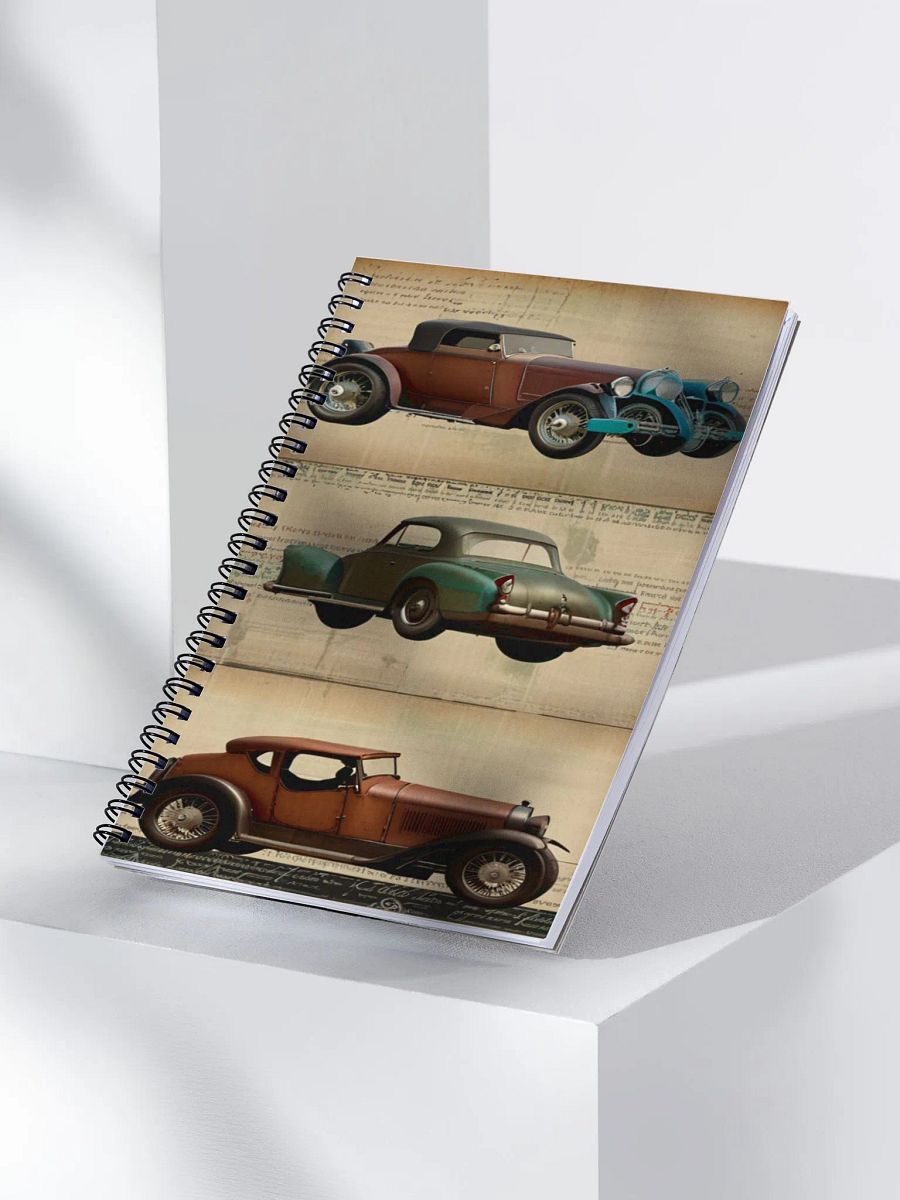 Vintage Cars Musical Notebook product image (3)