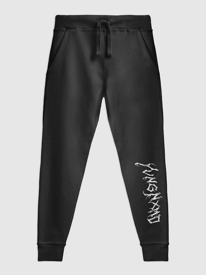 YvngNxmd White Script Logo SweatPants product image (1)