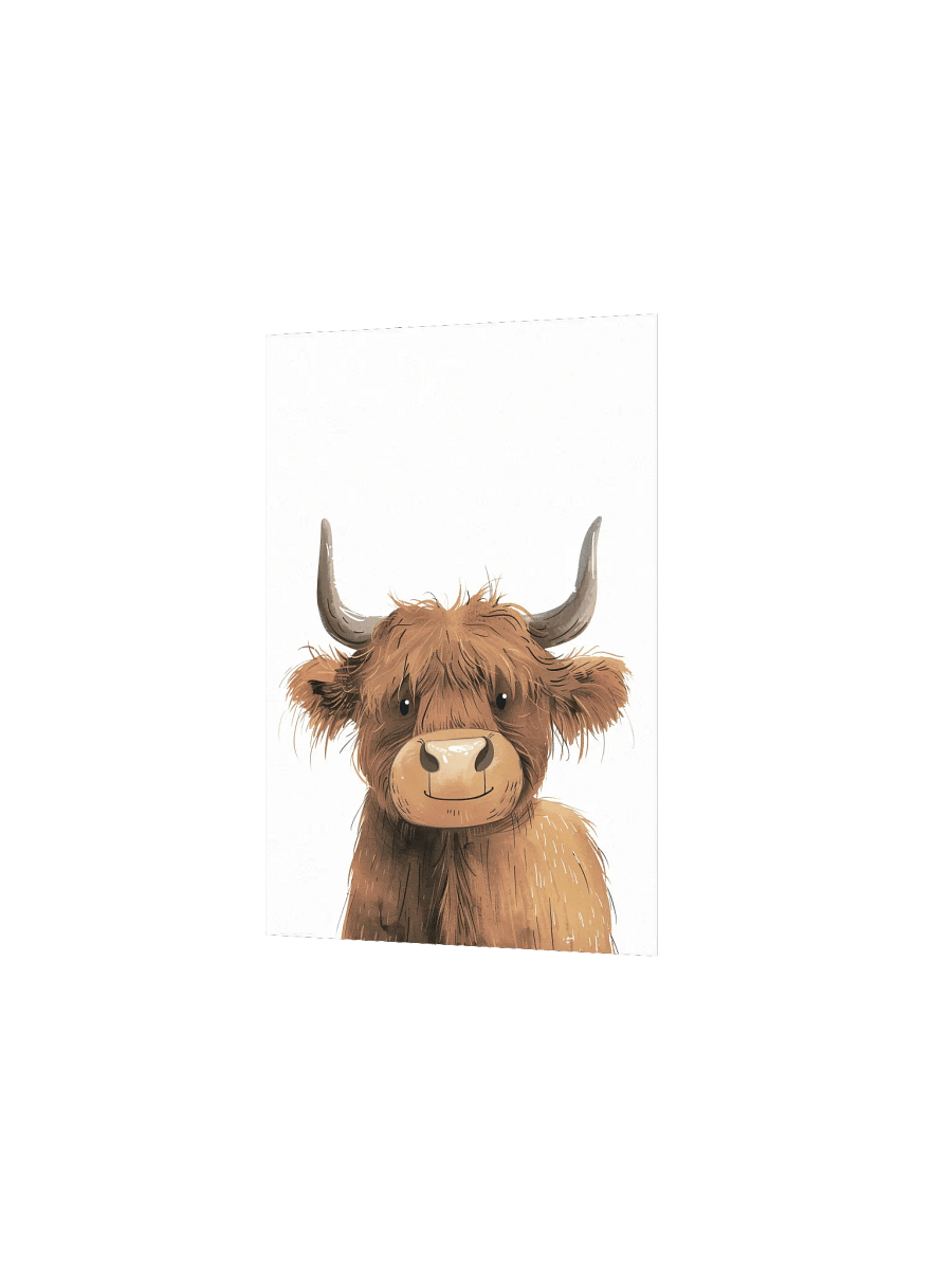 Highland Cow Nursery Wall Print product image (3)