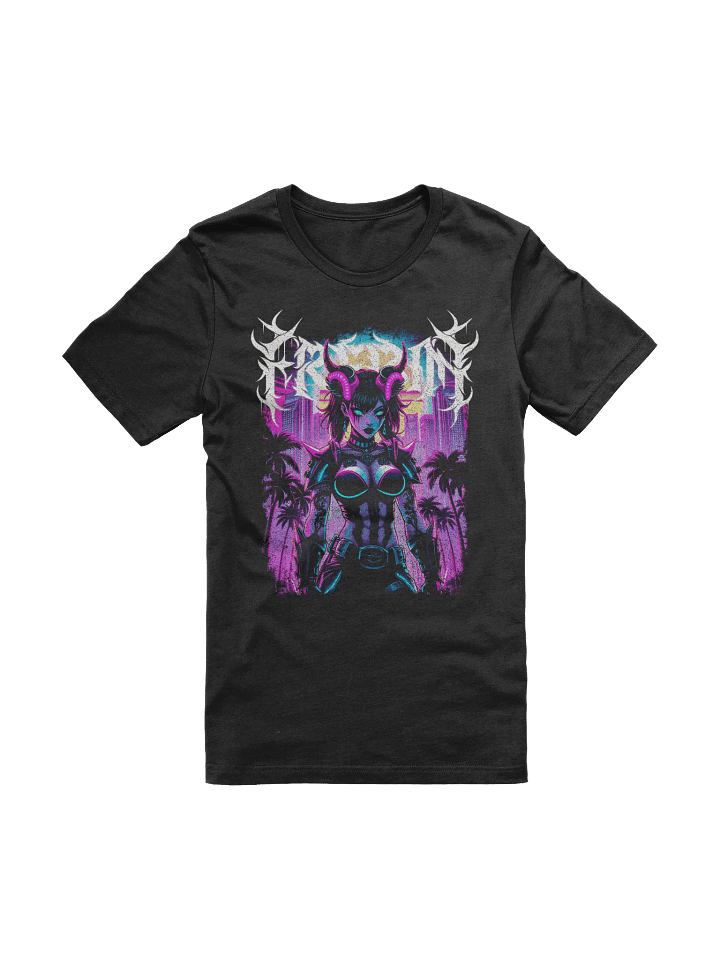 Neon Oni – Japanese Gothic Demon T-Shirt product image (1)