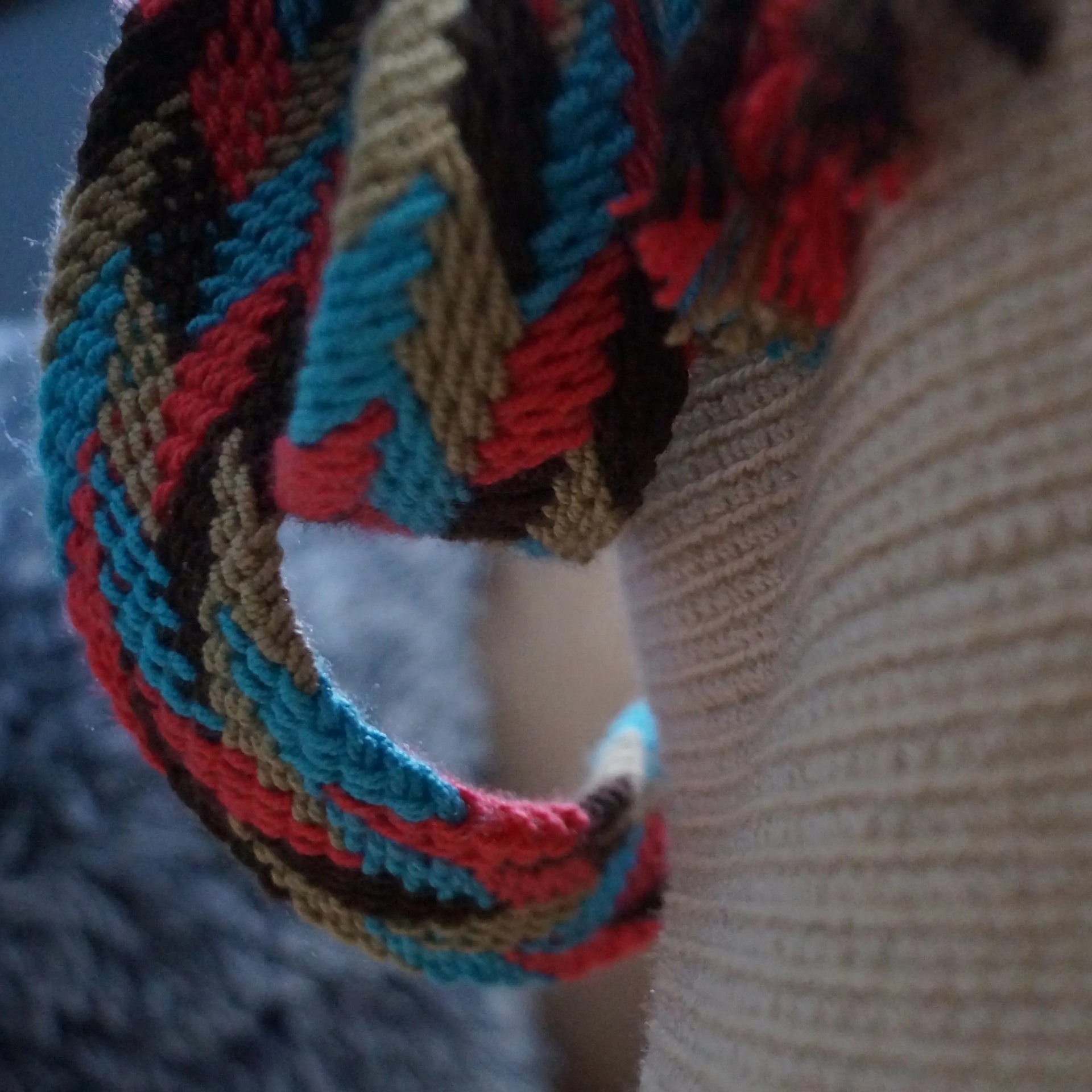 Patrón Bolso Beige Estilo Mochila Wayuu a Crochet product image (3)