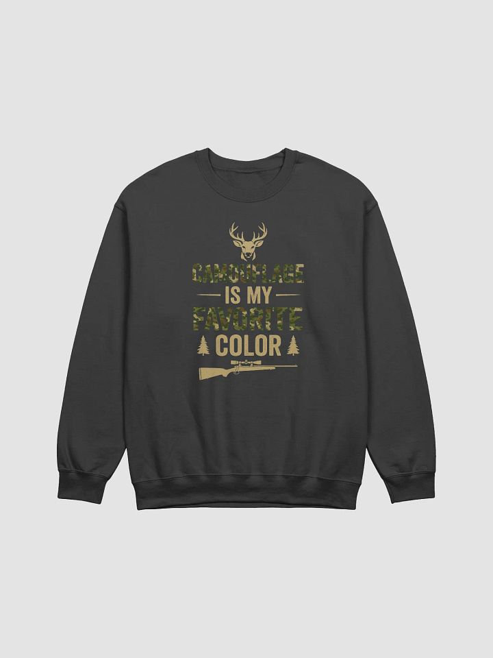 Camouflage Is My Favorite Color Sweatshirt – Funny Outdoor Pullover product image (3)