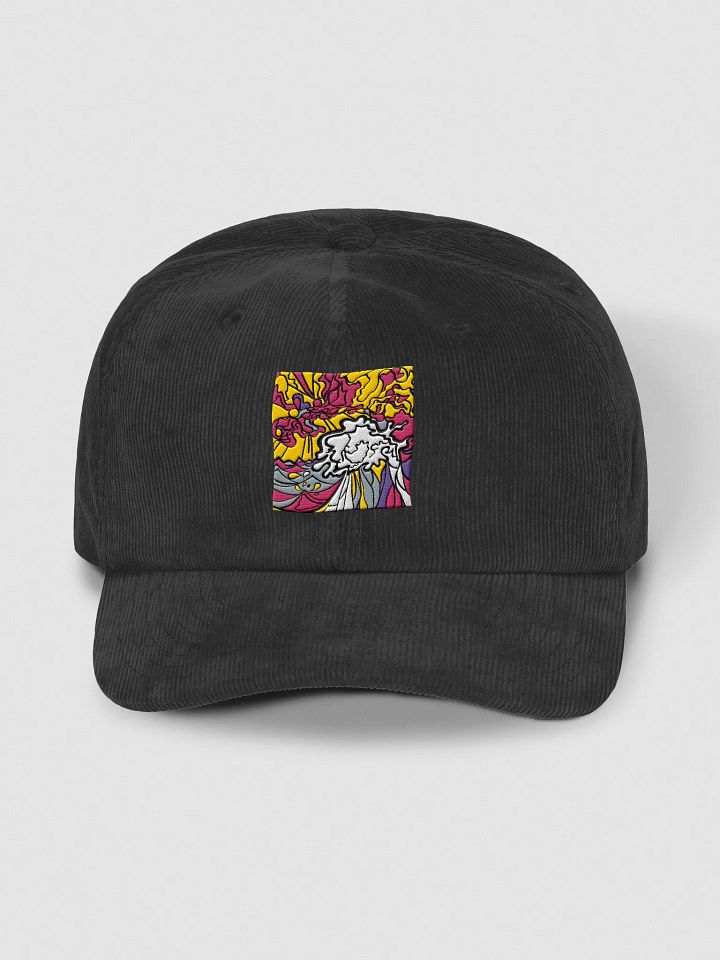 Psychedelic Swirl Corduroy Dad Hat - Wave at Sunset product image (2)