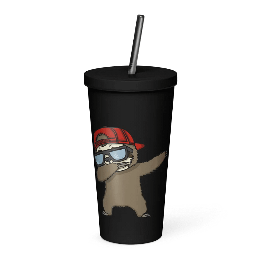 Insulated Tumbler with a Straw - Dab product image (1)