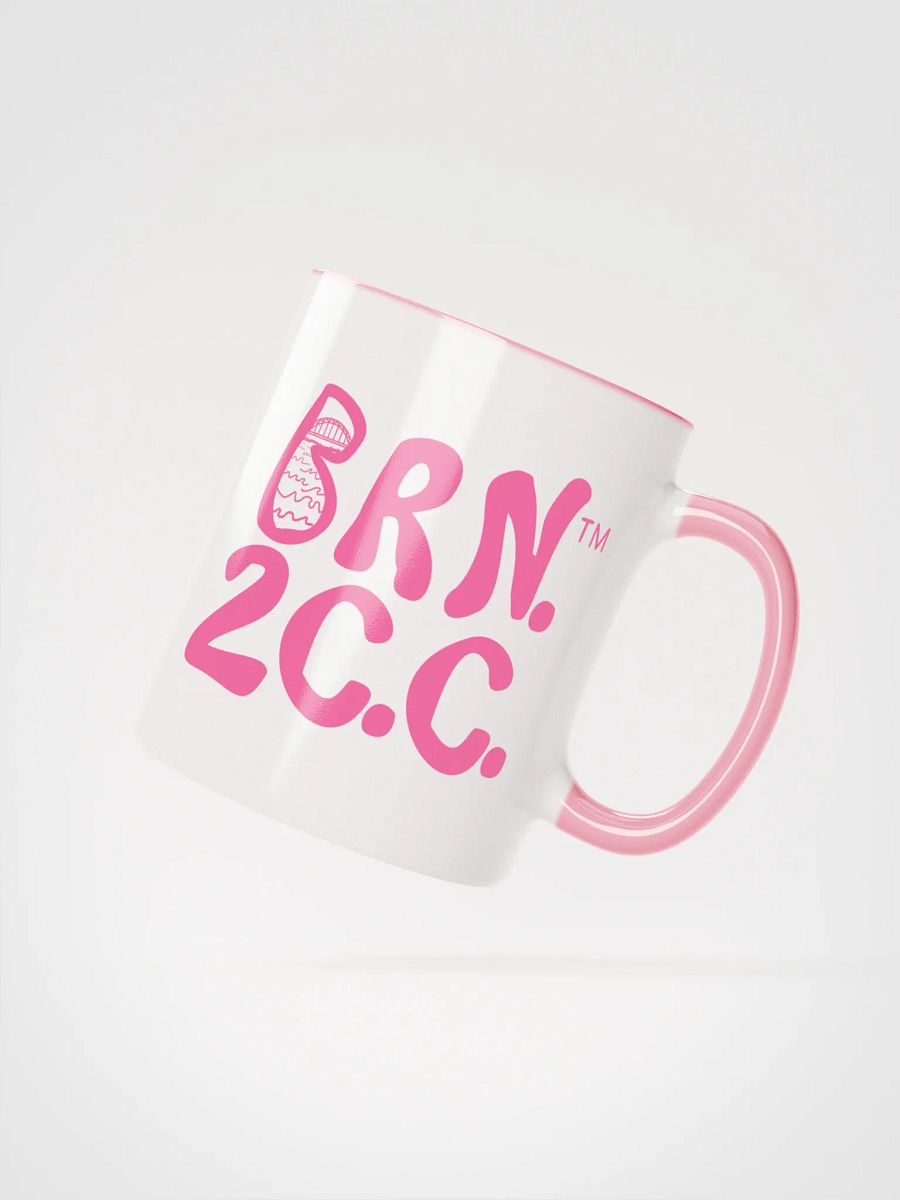 Light Pink Logo | BRN.2C.C.™ | Ceramic Mug | Coastal Coffee Vibes in 11oz & 15oz product image (2)