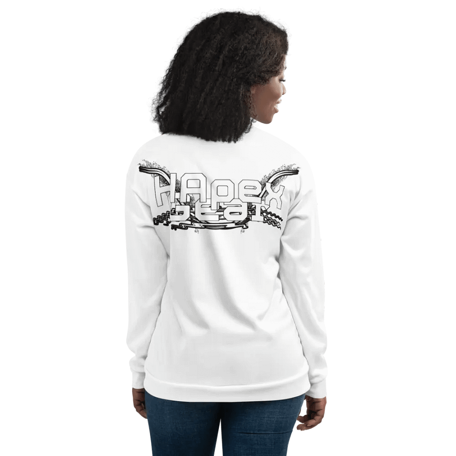 Bomber Jacket - White - White HApex Gear White Logo product image (10)