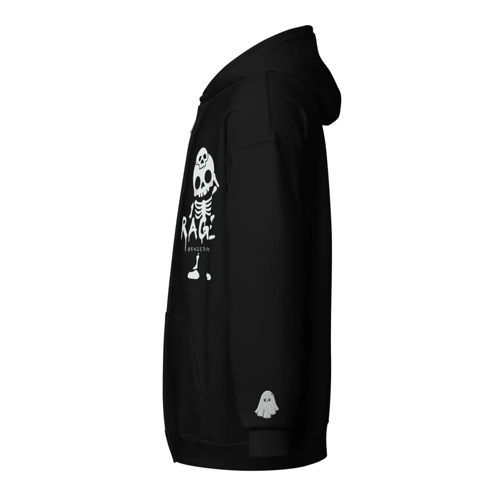 Ghostly Rage - Skull Zip Hoodie product image (8)