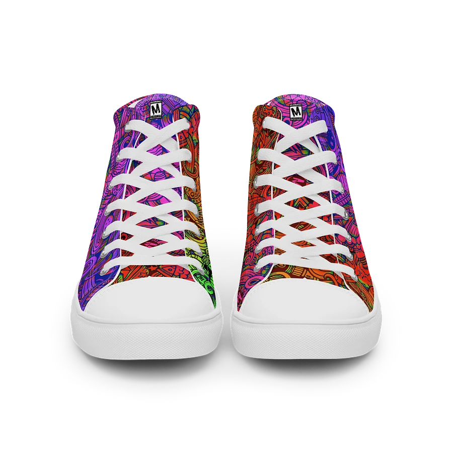 Rainbow Space Scribble - Women's High Tops | #MadeByMELO product image (10)