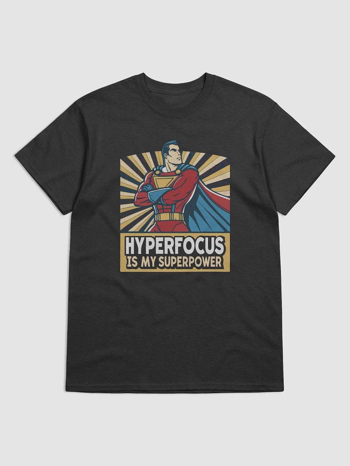 Hyperfocus Is My Superpower T-Shirt | ADHD Autism Superhero Design | Neurodivergent Pride Retro Comic Tee product image (9)