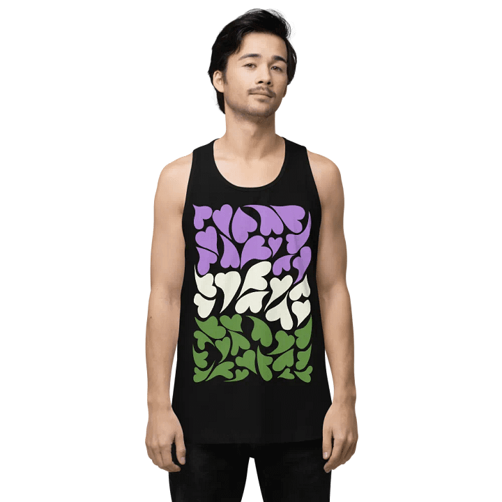 Nestled PRIDE Genderqueer Tank Top product image (1)