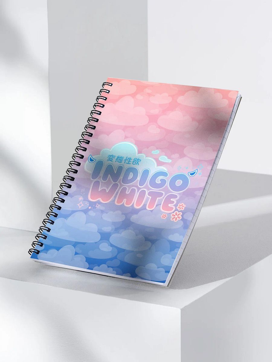 Indigo White Logo Notebook product image (4)