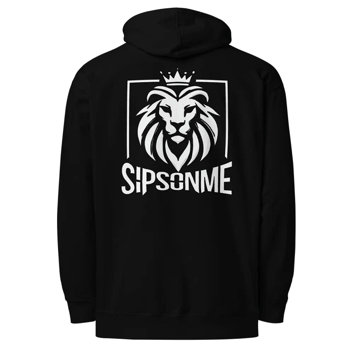 SipsOnMe Signature Embroidered Hoodie – Premium Bold Lion Crest product image (1)