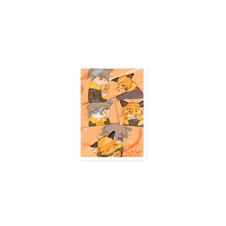 Ray and the fox Valentine's day magnet product image (1)