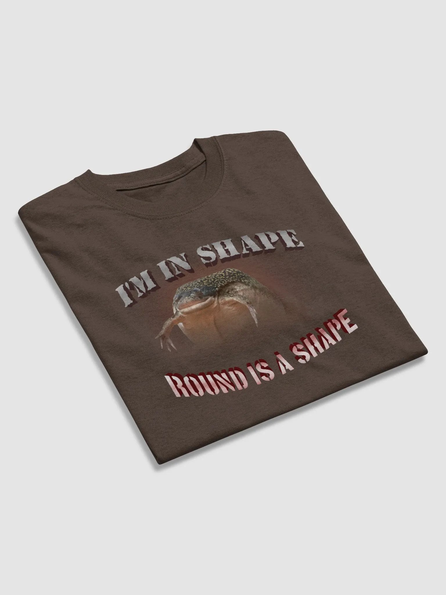 I'm in shape... round is a shape frog T-shirt product image (4)