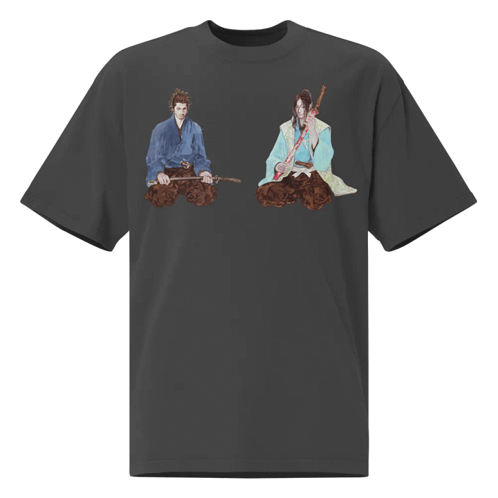 Vagabond Musashi and Kojiro | Oversized Faded T-Shirt product image (1)