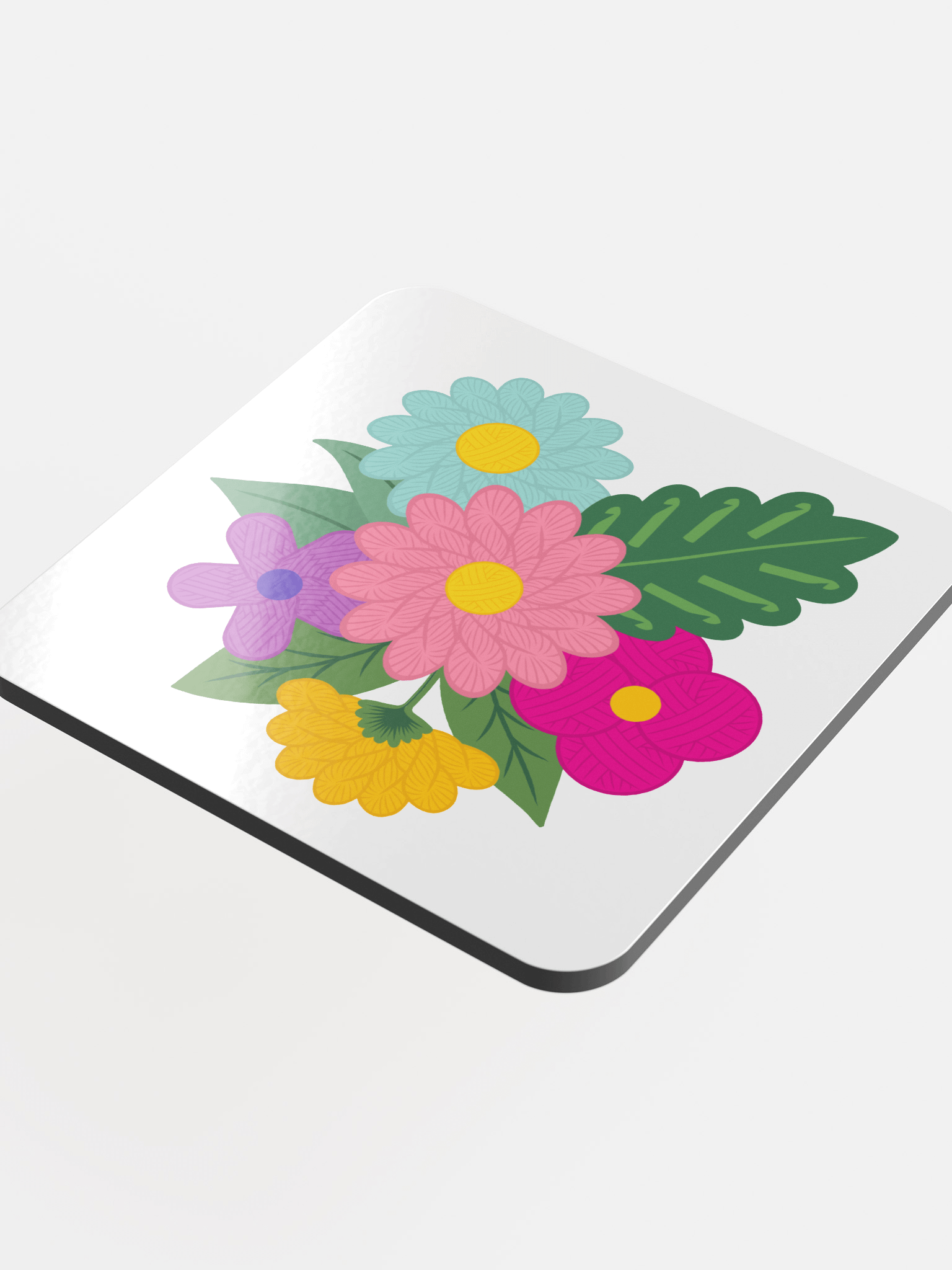 Floral Yarn Coaster - Crochet product image (4)