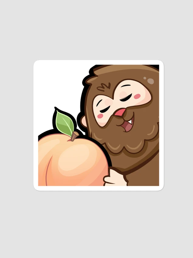 Bigfoot Peach Sticker product image (1)
