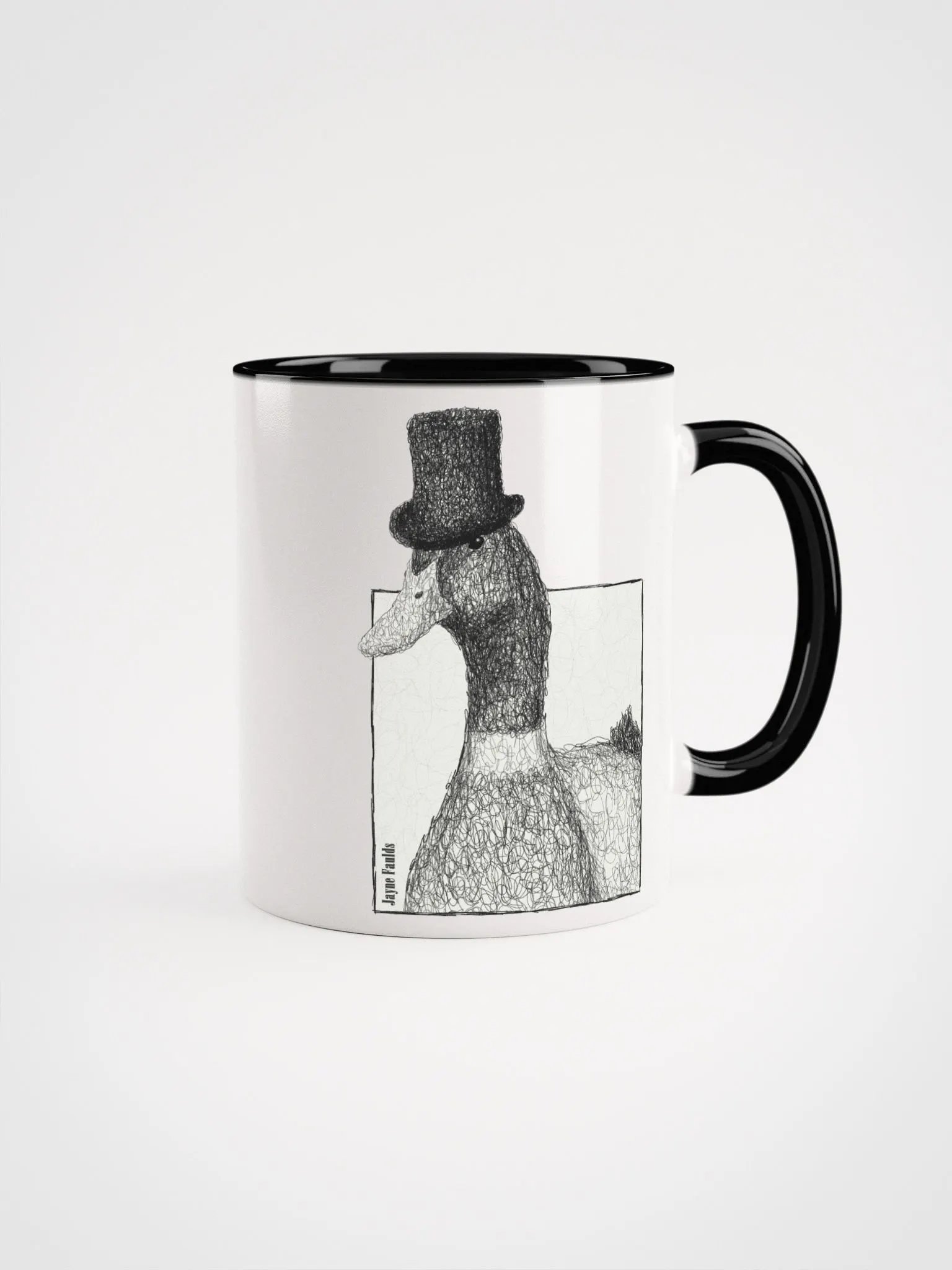 Feathered Gentleman White Mug product image (1)