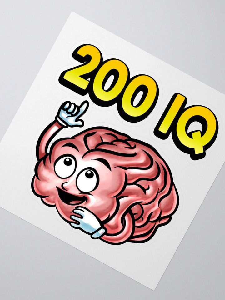 200 IQ Kiss Cut Sticker product image (2)