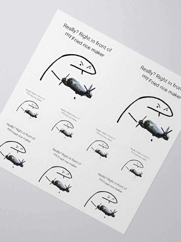 Fried rice maker sticker Set product image (8)