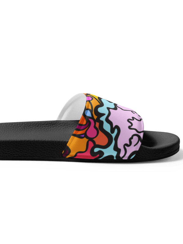 Vibrant Swirls Men's Slides - Wave at Sunset product image (7)