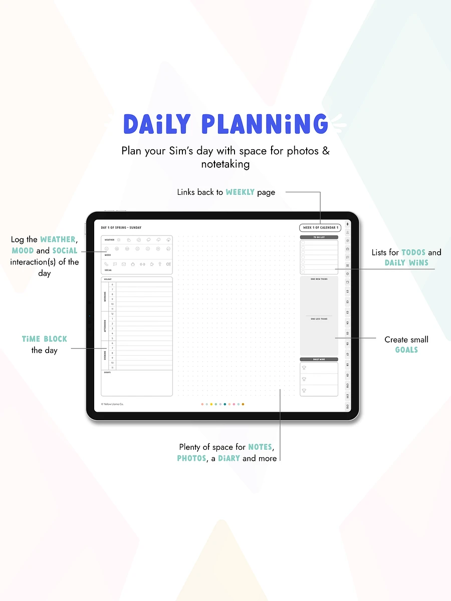 Digital Sim Life Planner For Sims 4 Gameplay | All-In-One Bundle product image (7)