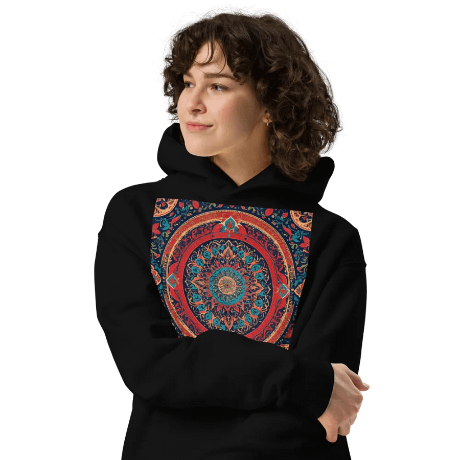 Hoodie with Persian Carpet Design Mix of Beautiful Colors product image (4)
