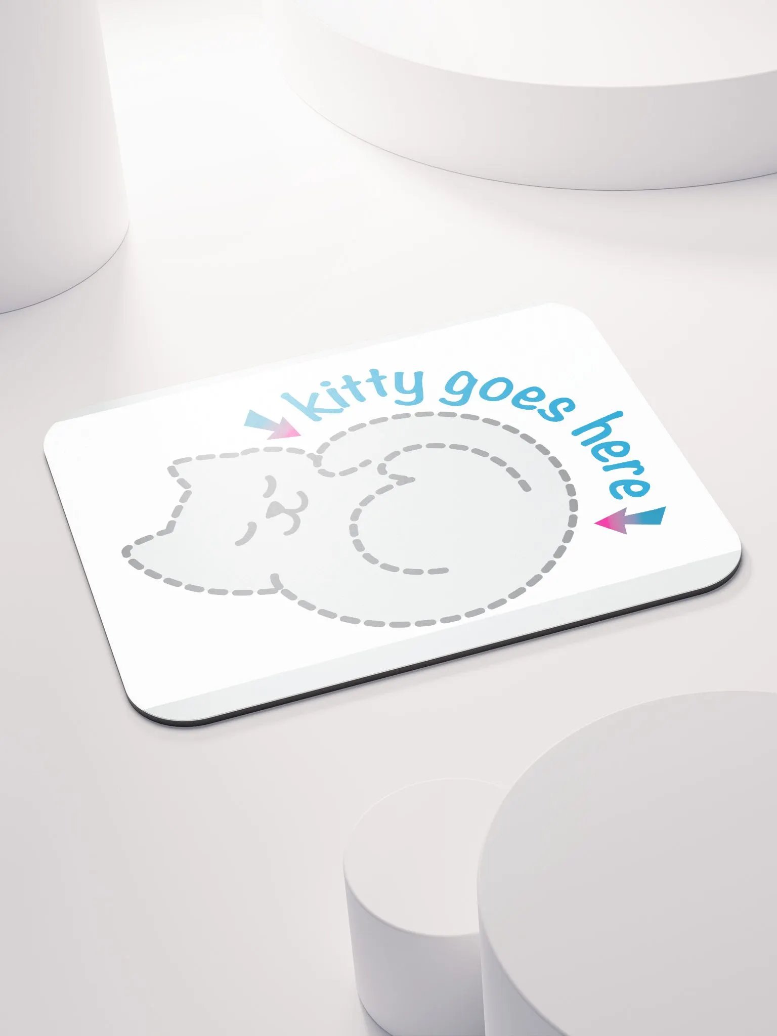 KITTY goes HERE! • classic mouse pad by Allcolor product image (4)