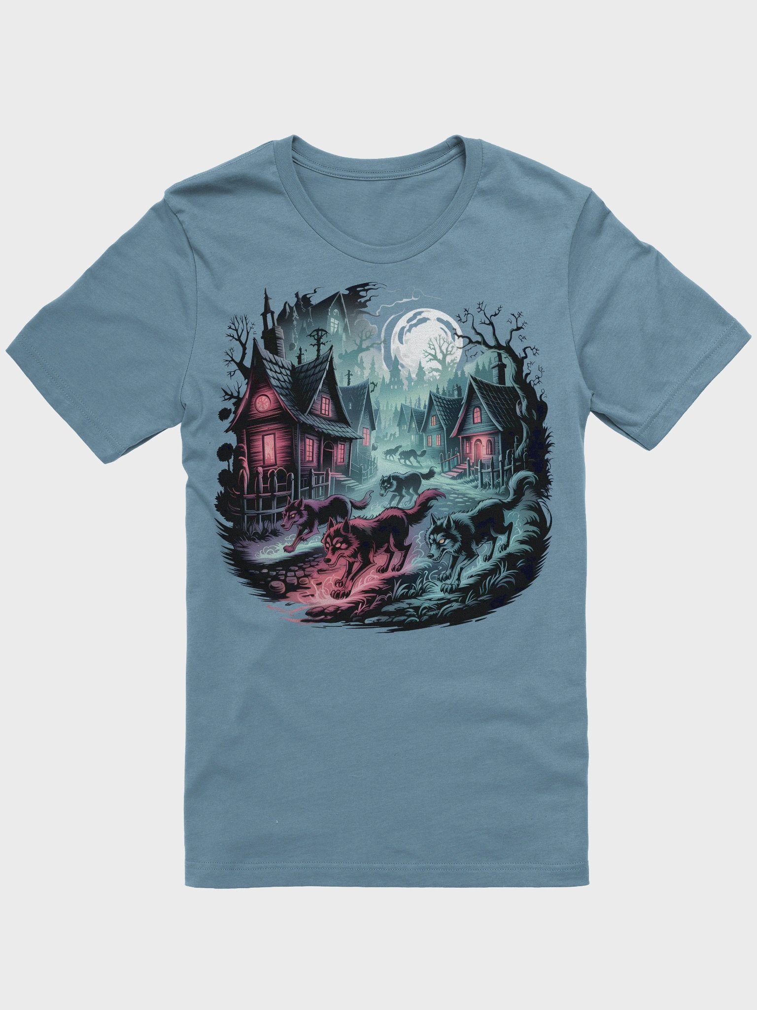 Moonlit Wolves Unisex T-Shirt product image (3)