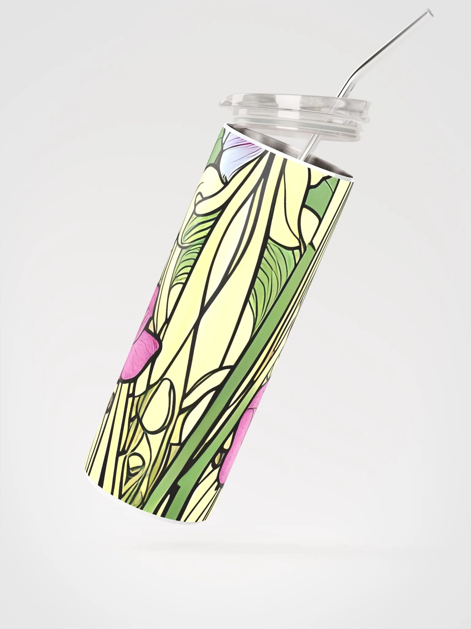 Flowers in Art Nouveau Style on Tumbler product image (2)
