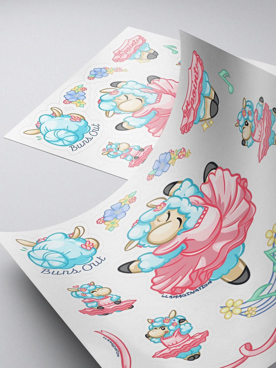 Llama Ballet Sticker Set product image (4)