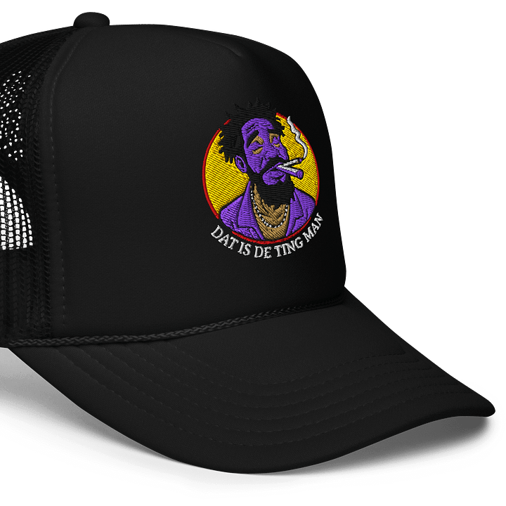 Dat Is De Ting Man Purple Color Design Trucker Hat product image (2)