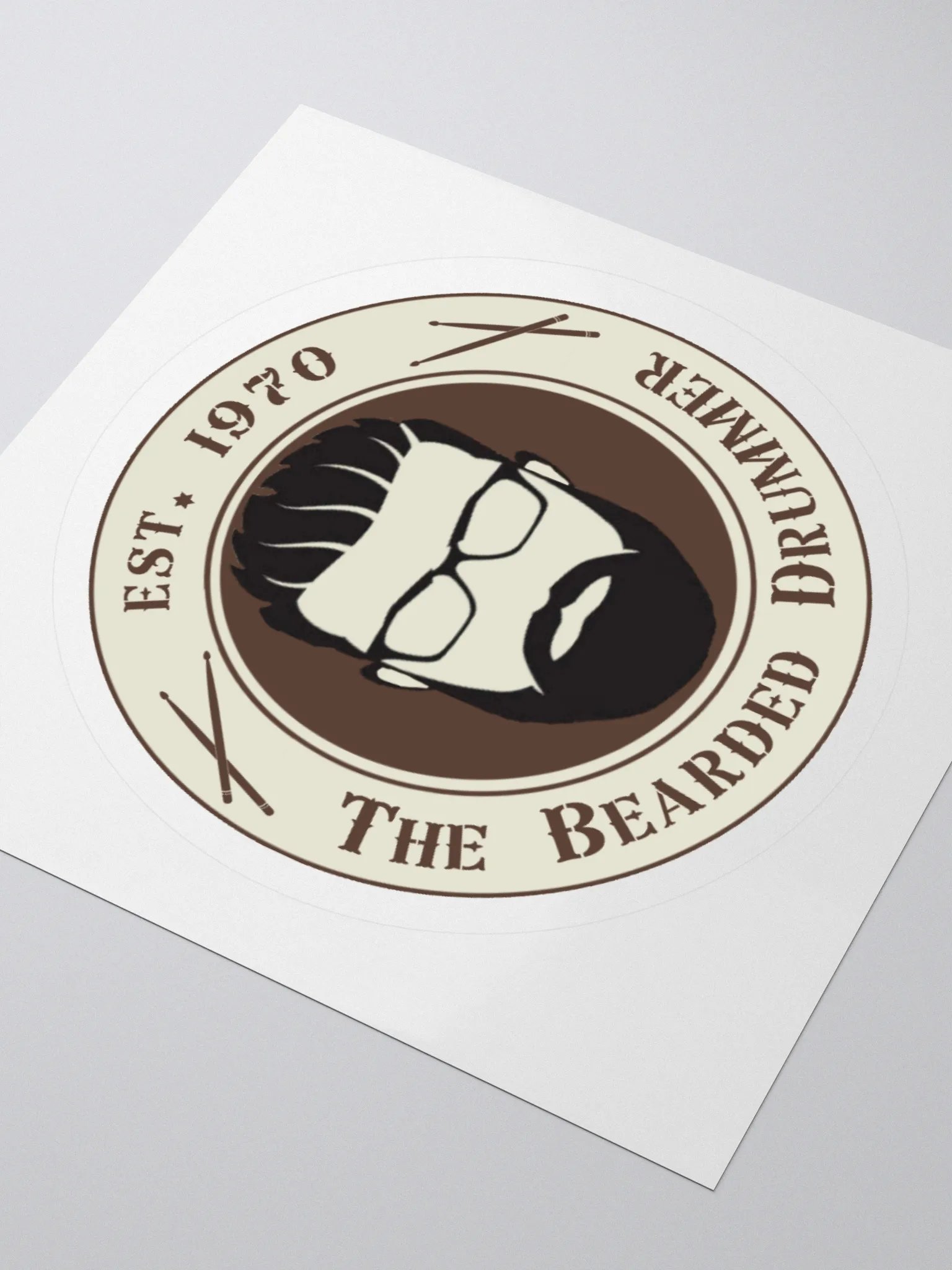 The Bearded Drummer Logo Sticker product image (8)