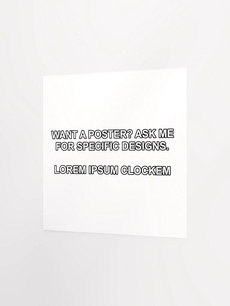 Placeholder Clock Poster product image (2)