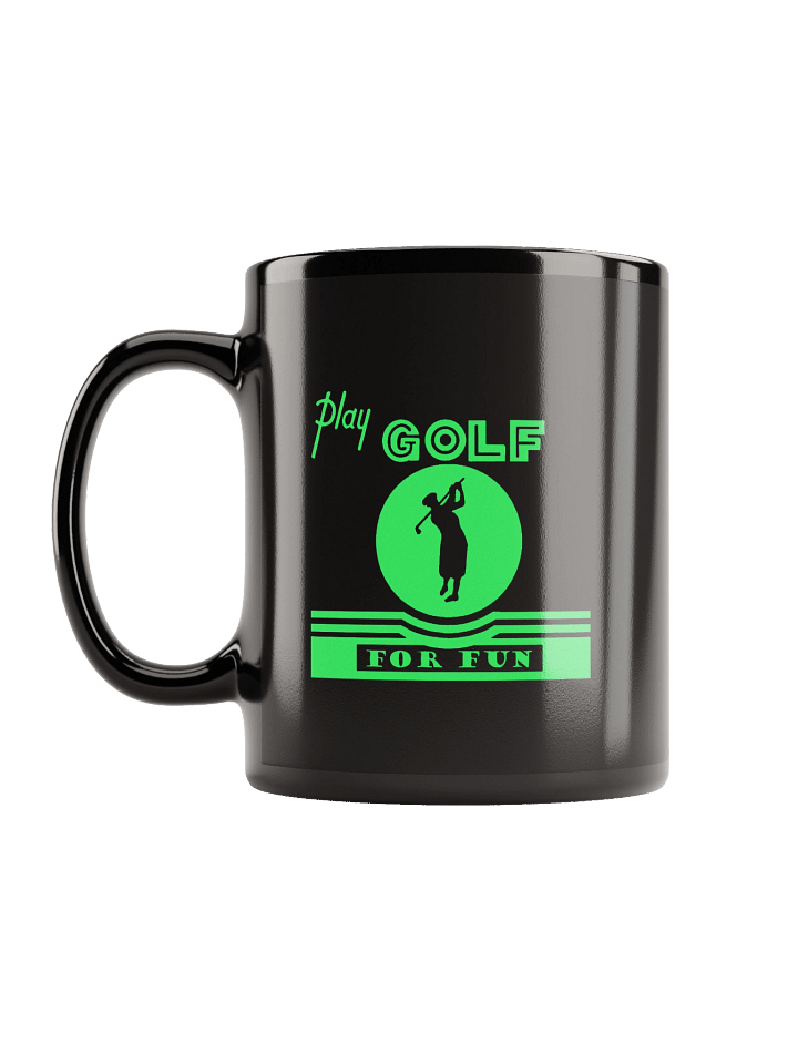 'Golf for Fun' Black Mug product image (2)