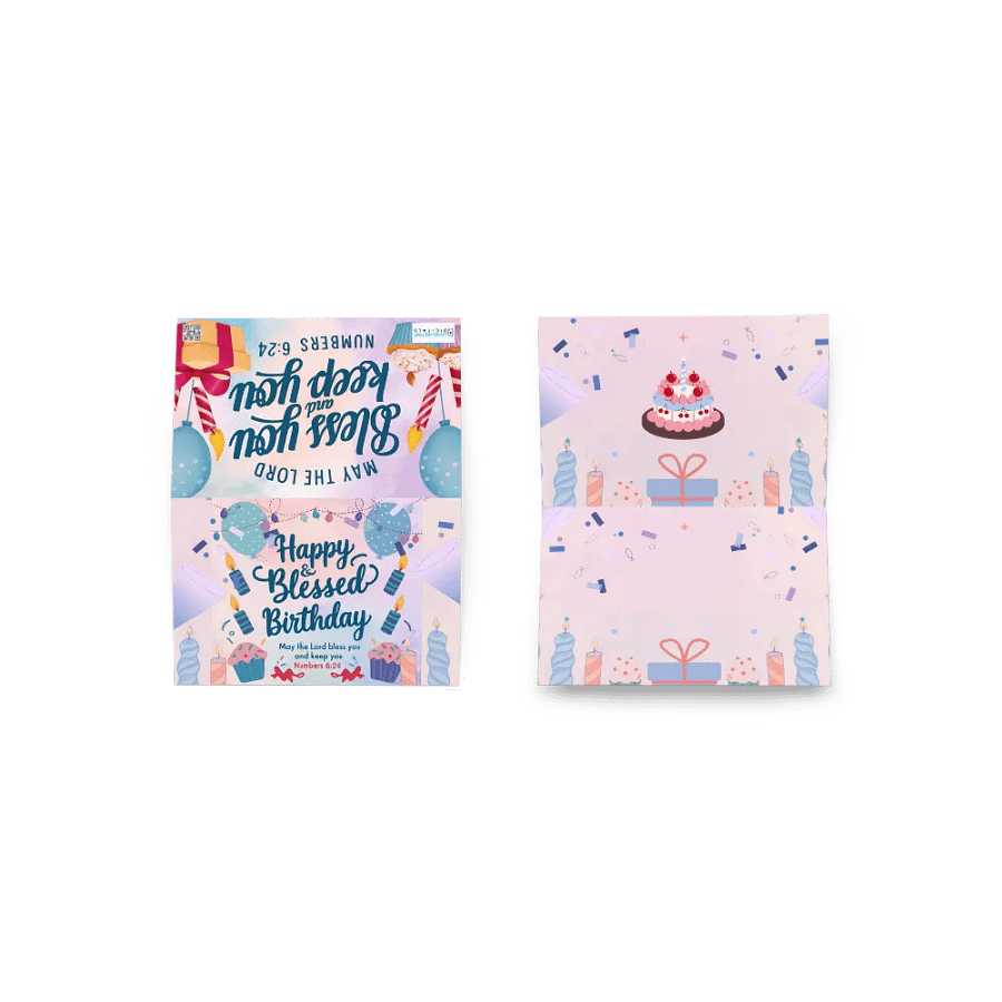 Happy & Blessed Birthday Card product image (4)