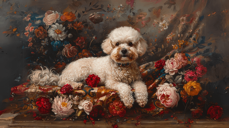 Vintage Dog Painting - No Frame, Digital Download product image (1)