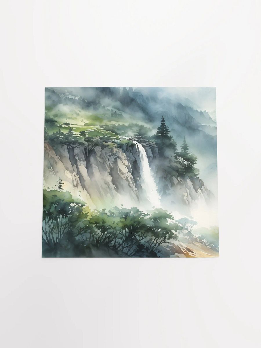 Misty Mountain Cascade Poster product image (10)